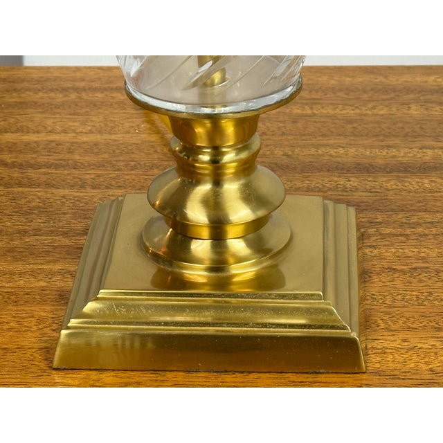 Late 20th Century Style After Waterford Table Lamp For Sale - Image 11 of 12