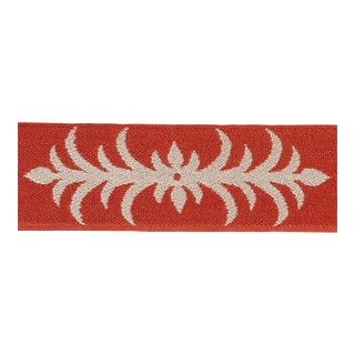 SAMPLE - Schumacher x Celerie Kemble Acanthus Tape In Terracotta For Sale