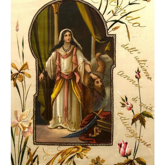 Salomè is an original mixed colored painting realized by Anonymous artist in the XIX century. Tempera on silk. Bearing...