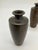 Vintage Japanese Silver Inlaid Bamboo Design Bronze Vase Set of 2 Meiji Period For Sale In Los Angeles - Image 6 of 17