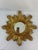A gorgeous classic 18" Italian Giltwood Sunburst Wall Mirror from the Mid 20th Century. This hand crafted wood and gesso...