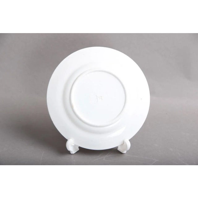 Antique Cake Plates with Floral Motifs, Set of 12 For Sale - Image 5 of 6