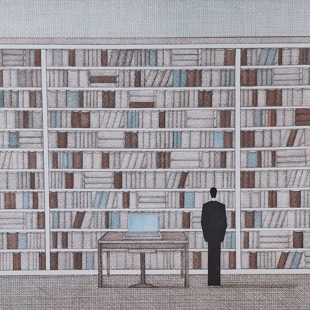 Joanna Wiszniewska Domańska, Library of Words and Dreams, 2024, Etching & Paper For Sale - Image 4 of 5