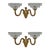 A Pair of French Art Deco Wall Sconces by Boris Lacroix 1930s France For Sale