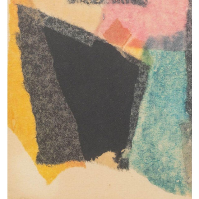 Mid 20th Century Walter Thrift Abstract Mixed Media Collages, Pair For Sale - Image 5 of 13