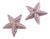 Richard Kerr Pastel Pale Mauve Jeweled Star Clip-on Earrings For Sale