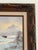 Textile Small Vintage Winter Landscape Oil Painting by Van Bell For Sale - Image 7 of 11