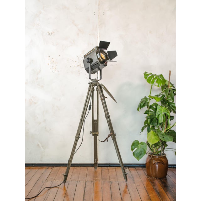 Wood Industrial Studio Spotlight Floor Lamp from ADB, Belgium, 1960s For Sale - Image 7 of 16