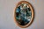 Vintage Oval Dressing Table Mirror in Beveled Oak and Chrome Finish, 1960s For Sale - Image 10 of 10