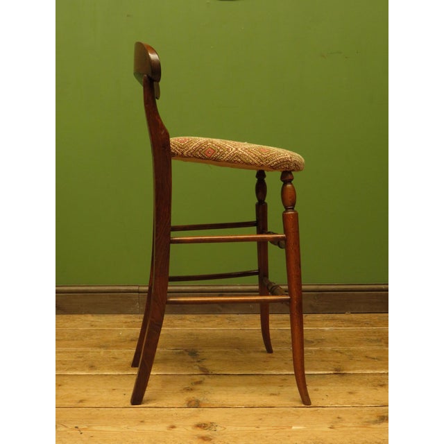 Brown Antique Wooden Cello Stool, 1890s For Sale - Image 8 of 18