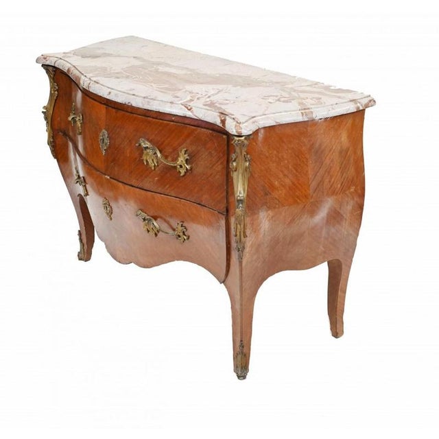 French Louis XV Bombe Commode For Sale - Image 5 of 9