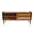 Italain Sideboard in Wood & Glass, 1950s For Sale - Image 5 of 5