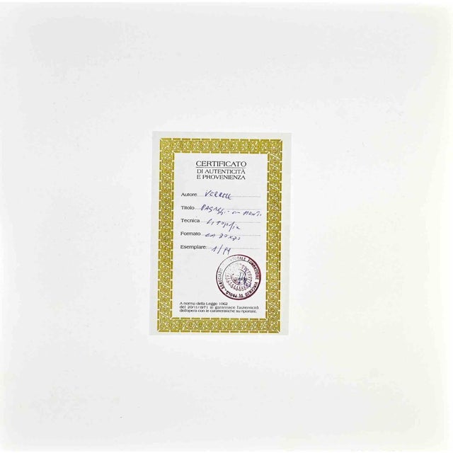 Landscape with mountains is a lithograph attributed to nicholas verrall (1945) in the late 20th century. Hand-signed on...