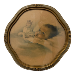 Antique Framed “Awakening” by Bessie Pease Gutmann