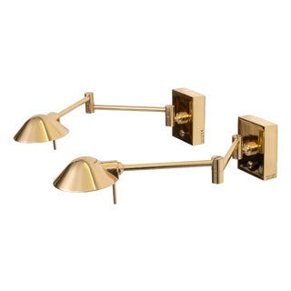 Swing Arm Halogen Wall Lamps from Vibia, 1980s, Set of 2 For Sale