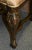 Glass Antique Walnut Dining Chairs Italian Venetian Reverse Painted Glass Pair 1910s For Sale - Image 7 of 12