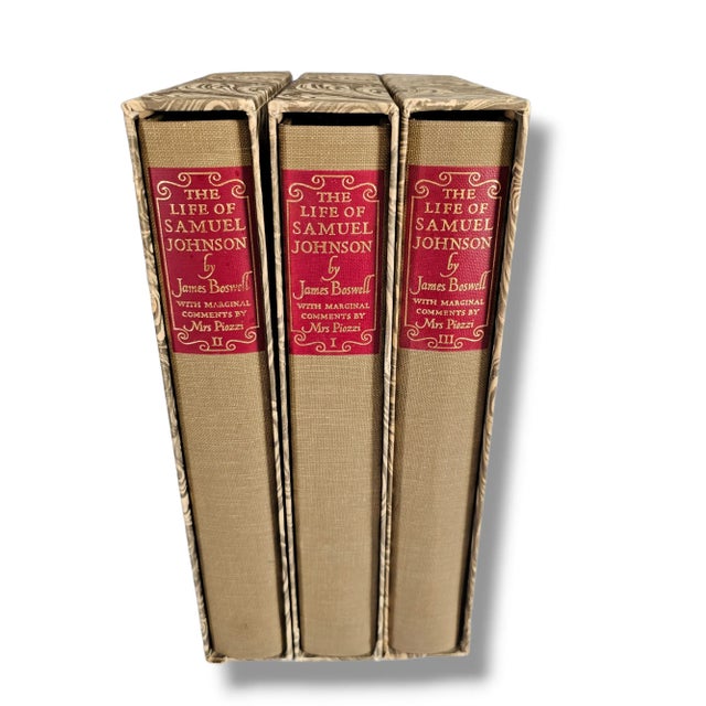 Book Set the Life of Samuel Johnson by Boswell 3 Volume Set W/ Case For Sale - Image 12 of 12