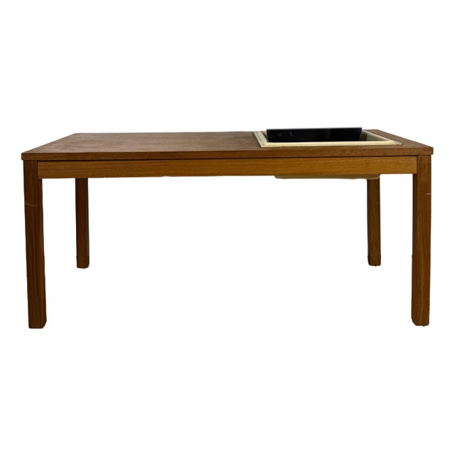 Scandinavian Teak Coffee Table with Planter, 1960 For Sale