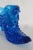 Fenton Blue Hobnail Cat Head Victorian Glass Slipper Shoe Figurine 4686b For Sale - Image 11 of 14