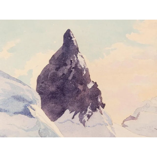 Walter Ziegler, Gebirge, Gouache on Thick Paper For Sale - Image 4 of 11