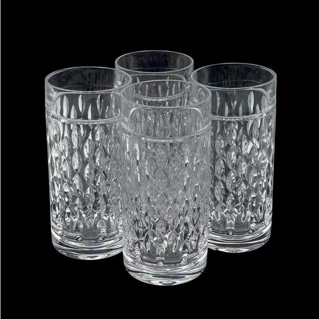 Contemporary Ralph Lauren Aston Crystal Highball Glasses – Set of 4 For Sale - Image 3 of 14