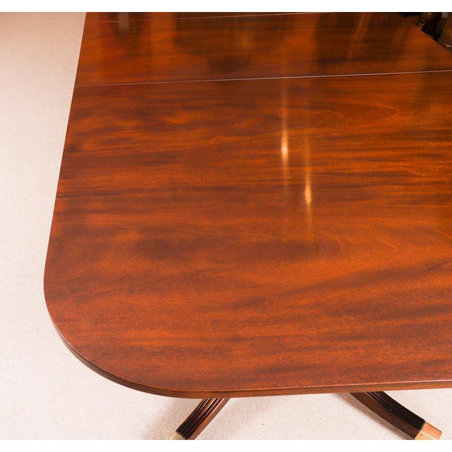 Hollywood Regency Vintage Regency Revival Dining Table by William Tillman, 1980s For Sale - Image 3 of 17