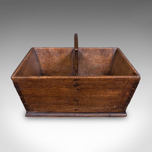Traditional Antique Maid's Carry, English, Oak, Country House, Cutlery Tray, Box, Georgian For Sale - Image 3 of 9