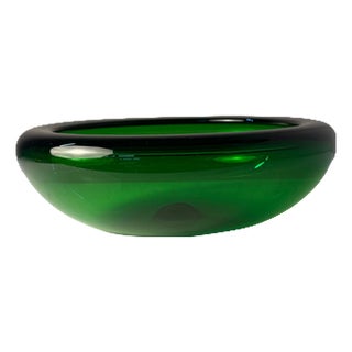 17792 Bowl in Green Glass by Per Lütken for Holmegaard For Sale