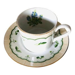 Contemporary Georges Briard Victorian Private Collection Tea Cup & Saucer Set- 2 Pieces For Sale