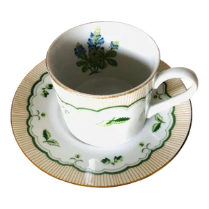 Contemporary Georges Briard Victorian Private Collection Tea Cup & Saucer Set- 2 Pieces