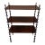 Antique Solid Wood Spindle Three Tier Etagere For Sale