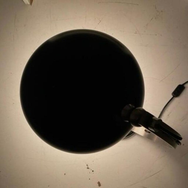 Black Table Lamp by Angelo Lelli for Luce, Italy, 1970s For Sale - Image 8 of 13