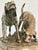 French Country Mid 20th Century French Animalier Style Hunting Dogs Sculpture After Alfred Dubucand For Sale - Image 3 of 6