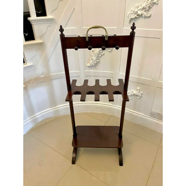 Antique George III Mahogany Boot Rack, 1820 For Sale - Image 3 of 11