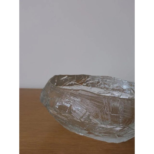 Glass Diamond Brutalist Glass Dish by Göte Augustsson, 1960s For Sale - Image 7 of 9
