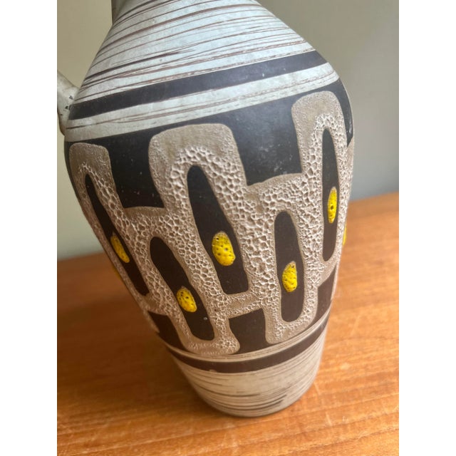 1960s Mid Century West German Ceramic Vase Cartens Scheurich Era For Sale - Image 5 of 10