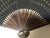 Wood Foldable Chinese Paper Fan of "A Hundred Luck/Blessing" With Stand For Sale - Image 7 of 9