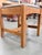 Wood Set of 6 Stickley Mission Oak Leather Cottage Dining Chairs For Sale - Image 7 of 11