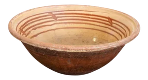 Late 19th Century French Pancheon or Dough Bowl With Light Mustard Yellow Glaze