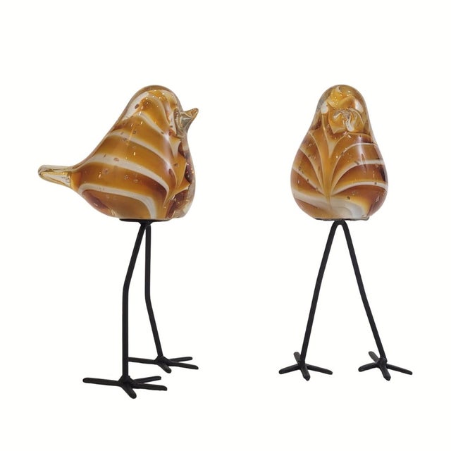 Little Birds in Blown Glass from Chehoma, France, 2000s, Set of 2 For Sale - Image 16 of 16