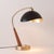 The Luna Bella Boomerang Table Lamp is a striking piece of craftsmanship, featuring a unique half-dome shade in matte...