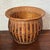 1970s Vintage Wicker Planter Basket With Burnt Bamboo Ribs For Sale - Image 5 of 5
