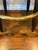 Coffee Vintage Yugoslavian Captain’s Mate Wood Swivel Bar Stools With Brass-Tone Footrests — Set of 3 For Sale - Image 8 of 12