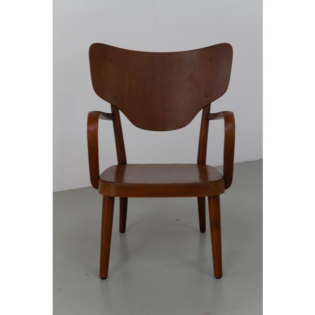 Mid-Century Modern Danish Modern Armchair Model 2280 by Magnus Stephensen for Fritz Hansen, 1940s For Sale - Image 3 of 18