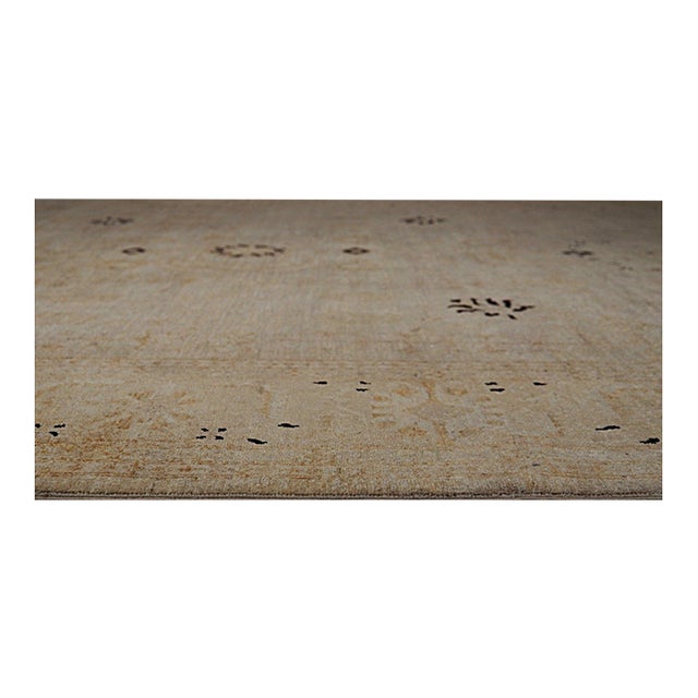 8x9'9" Ornate Peshawar Heritage Floral Traditional Hand Knotted Wool Carpet Rug For Sale