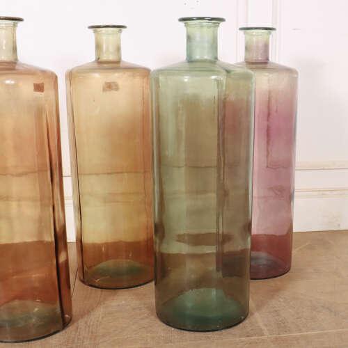 Glass 20th Century Tall Glass Jars, Set of 5 For Sale - Image 7 of 9