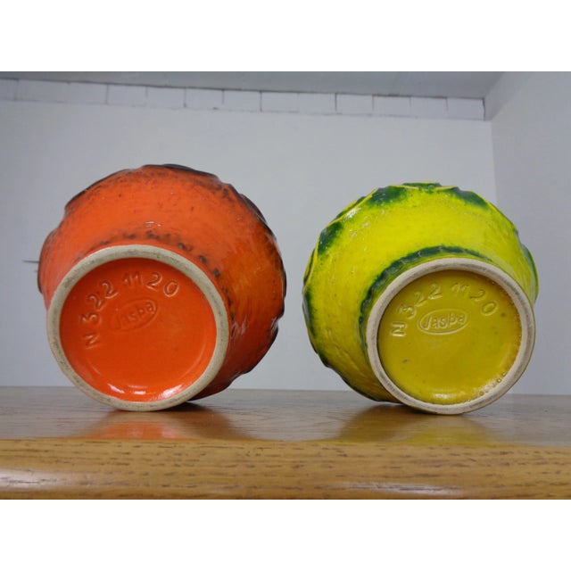Pop Art Ceramic Vases from Jasba, Set of 2, 1970s For Sale - Image 11 of 12