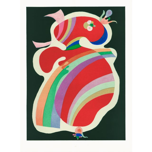 1969 Wassily Kandinsky Lithograph "La Forme Rouge" (The Red Form) For Sale