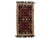 Vintage hand-embroidered folk art textile mat or small runner. Features two large central medallions and a metallic looped...