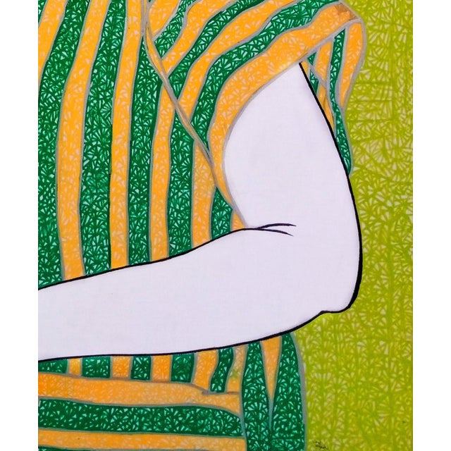 Abstract "Why Does My Drink Taste Funny", Acrylic on Canvas Painting, 2021 For Sale - Image 3 of 4